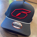 KL 6 Black/White Rope Snapback Hat