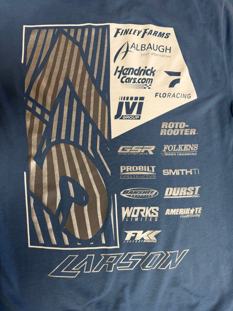 2026 57 Crew Design- Adult Dusk Blue T-Shirt – Shop Kyle Larson