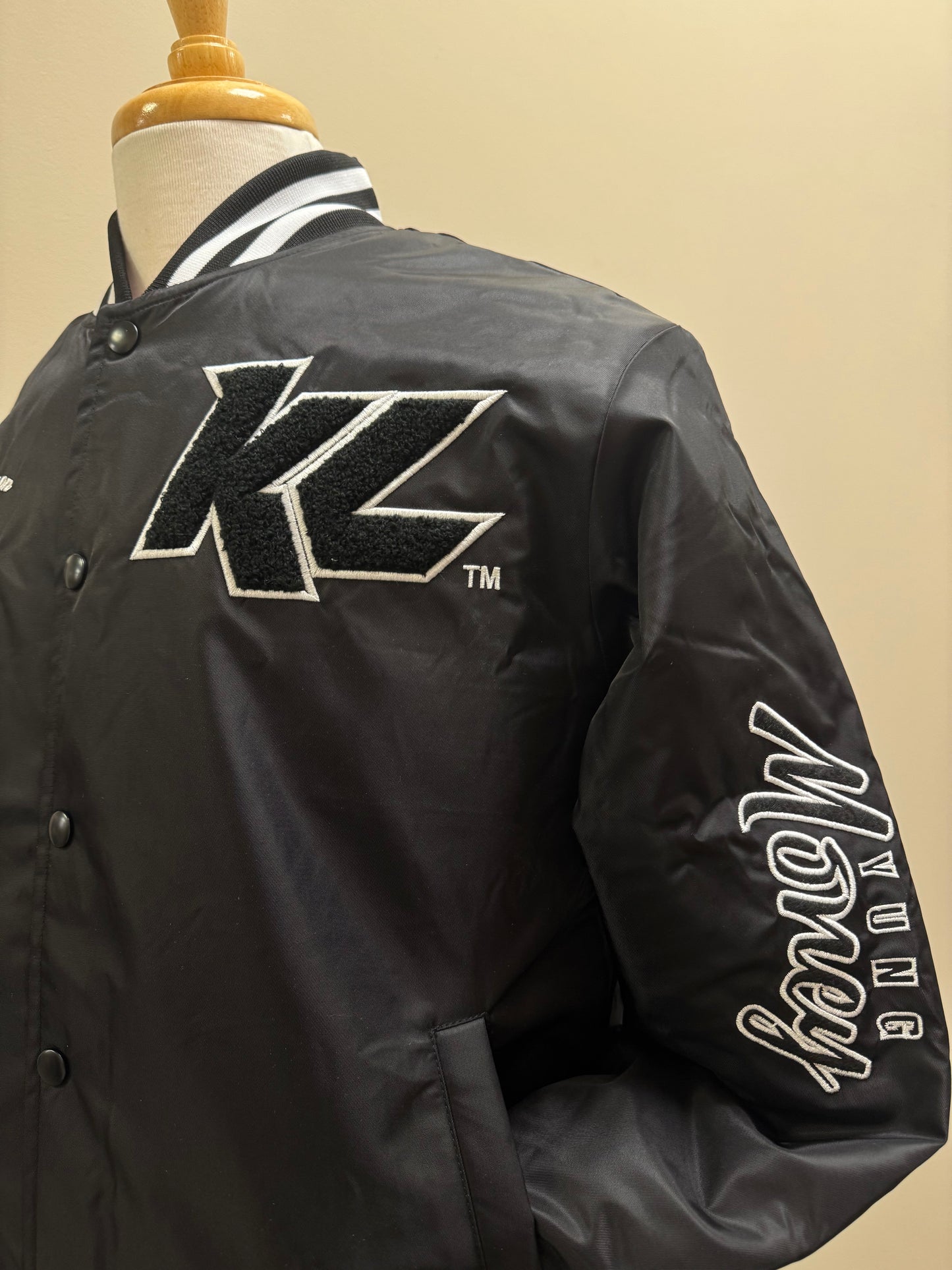 KL Adult Black Bomber Jacket