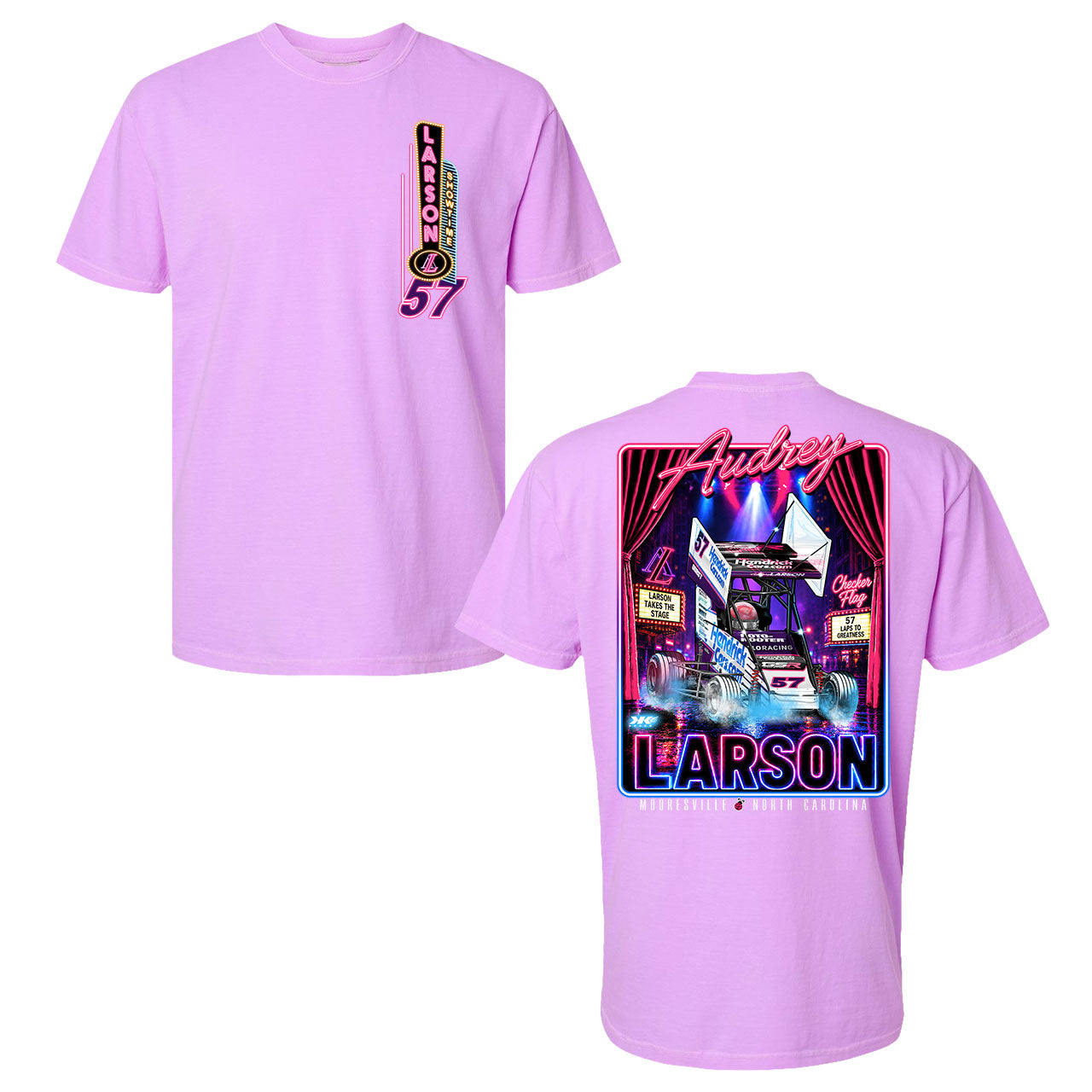 AL In the Spotlight Design- Adult Neon Violet T-Shirt