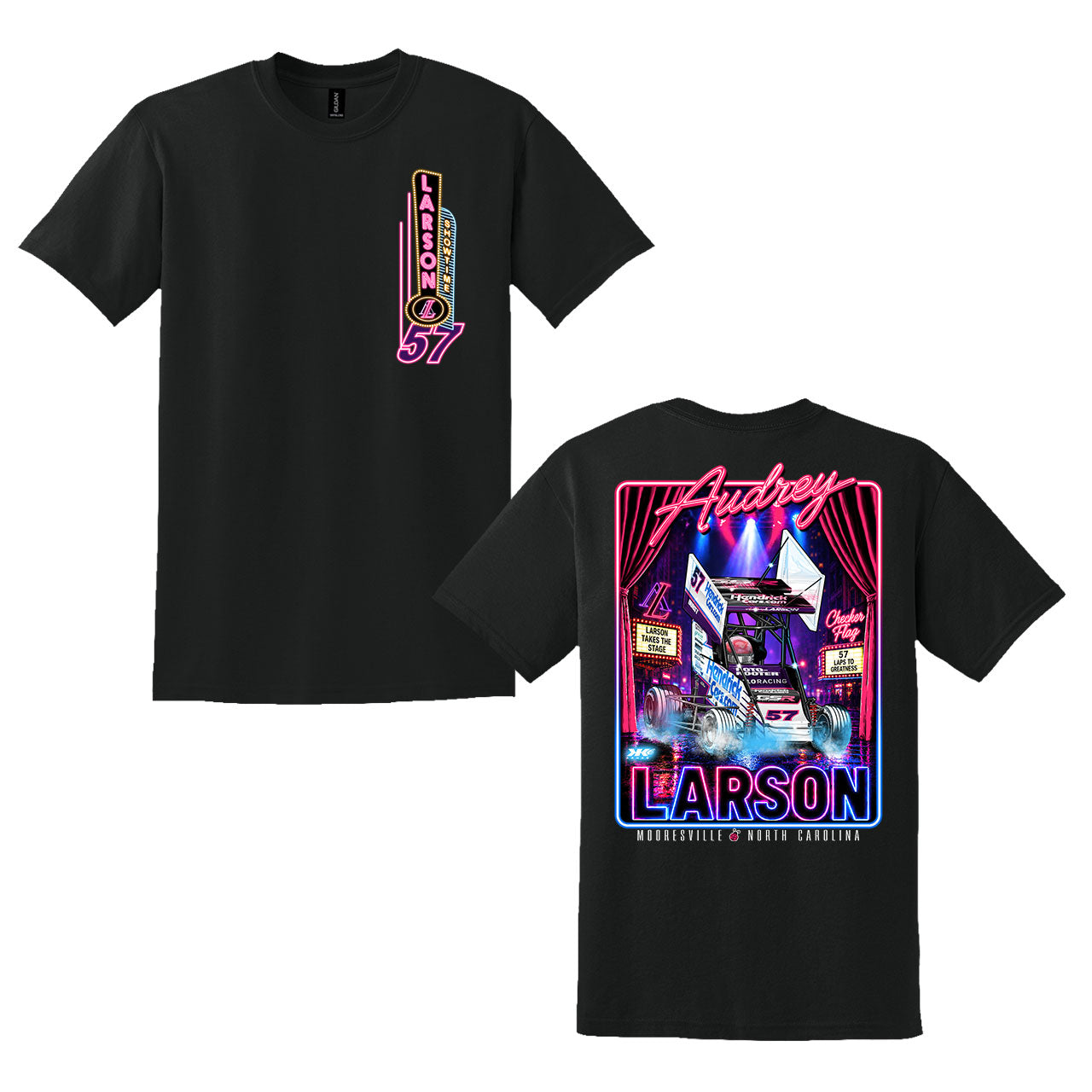 AL In the Spotlight Design- Adult Black T-Shirt