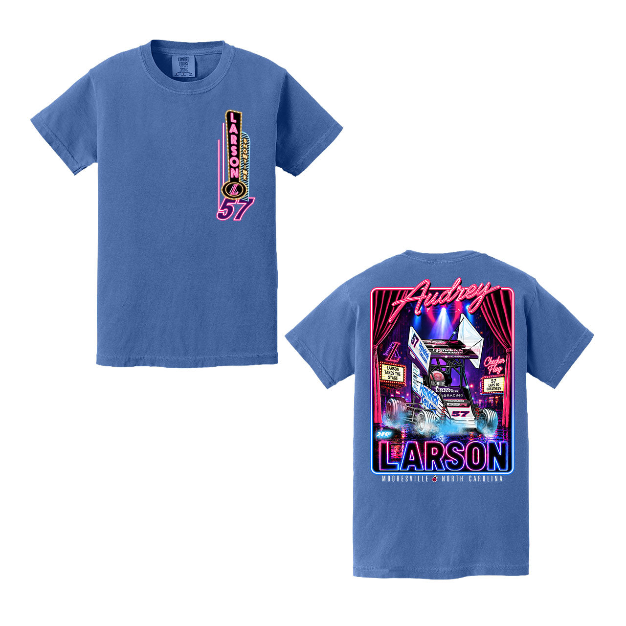 AL In the Spotlight Design- Youth Flo Blue T-Shirt