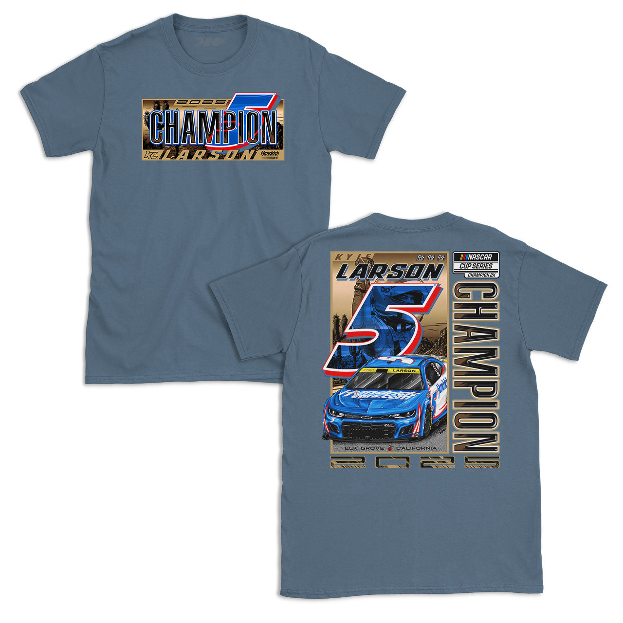 *PRE-ORDER* 2X No.5 Champion Design- Adult Indigo Blue T-Shirt