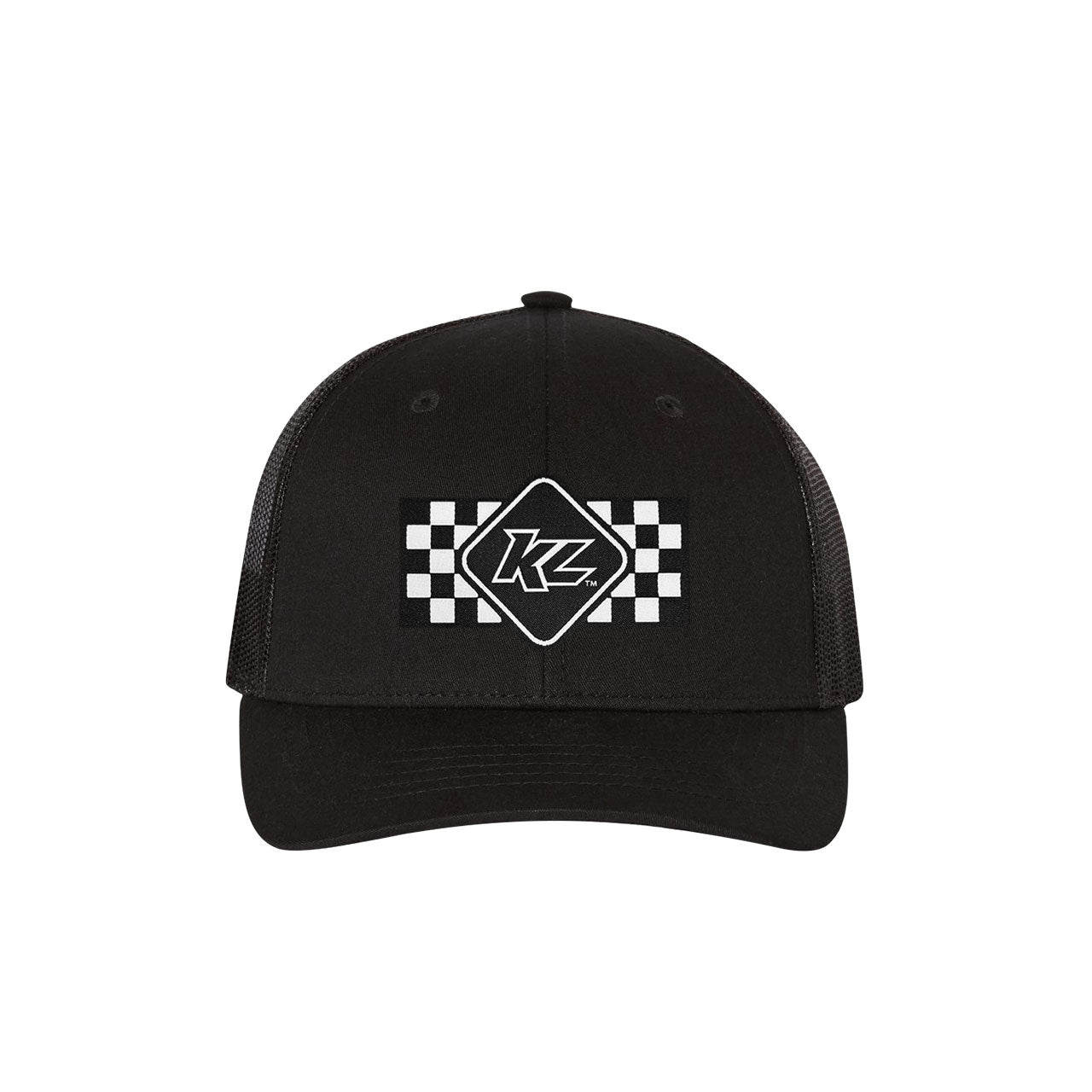 KL Checkered Black Richardson Trucker Snapback- YOUTH