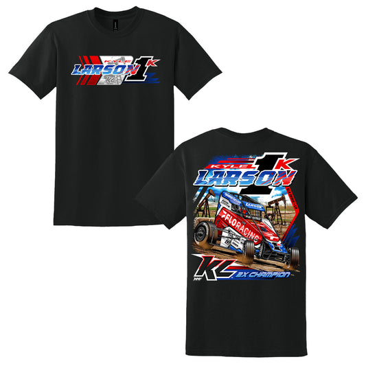 *PRE-ORDER* 2025 Chili Bowl Pole Dash Design- Adult Black T-Shirt