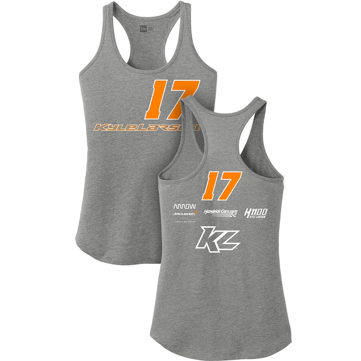 KL17 Design- Ladies Heather Grey Tank Top