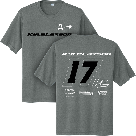 KL17 HendrickCars.Com Lifestyle Design- Adult Iron Heather Grey Sport-Tek T-Shirt