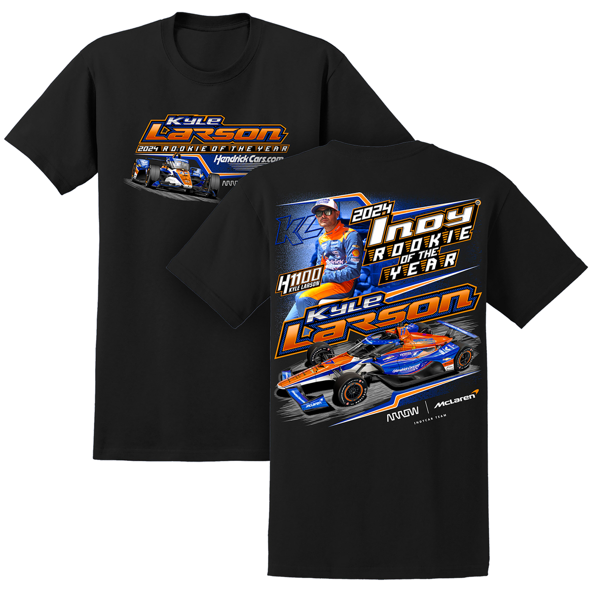 KL17 HendrickCars.Com Rookie of the Year Design- Adult Black T-Shirt