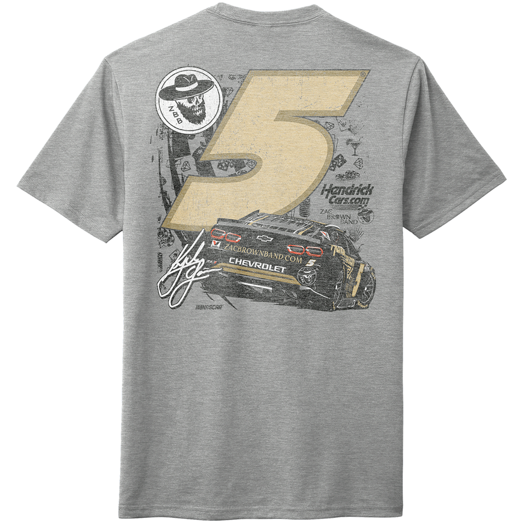 KL5 HendrickCars.Com Zac Brown Band Design- Adult Heather Grey T-Shirt