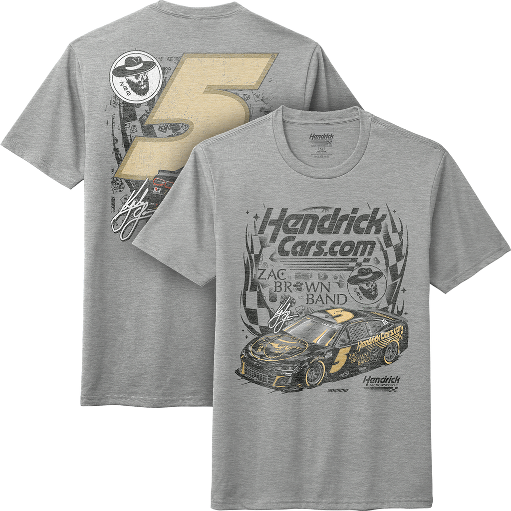 KL5 HendrickCars.Com Zac Brown Band Design- Adult Heather Grey T-Shirt