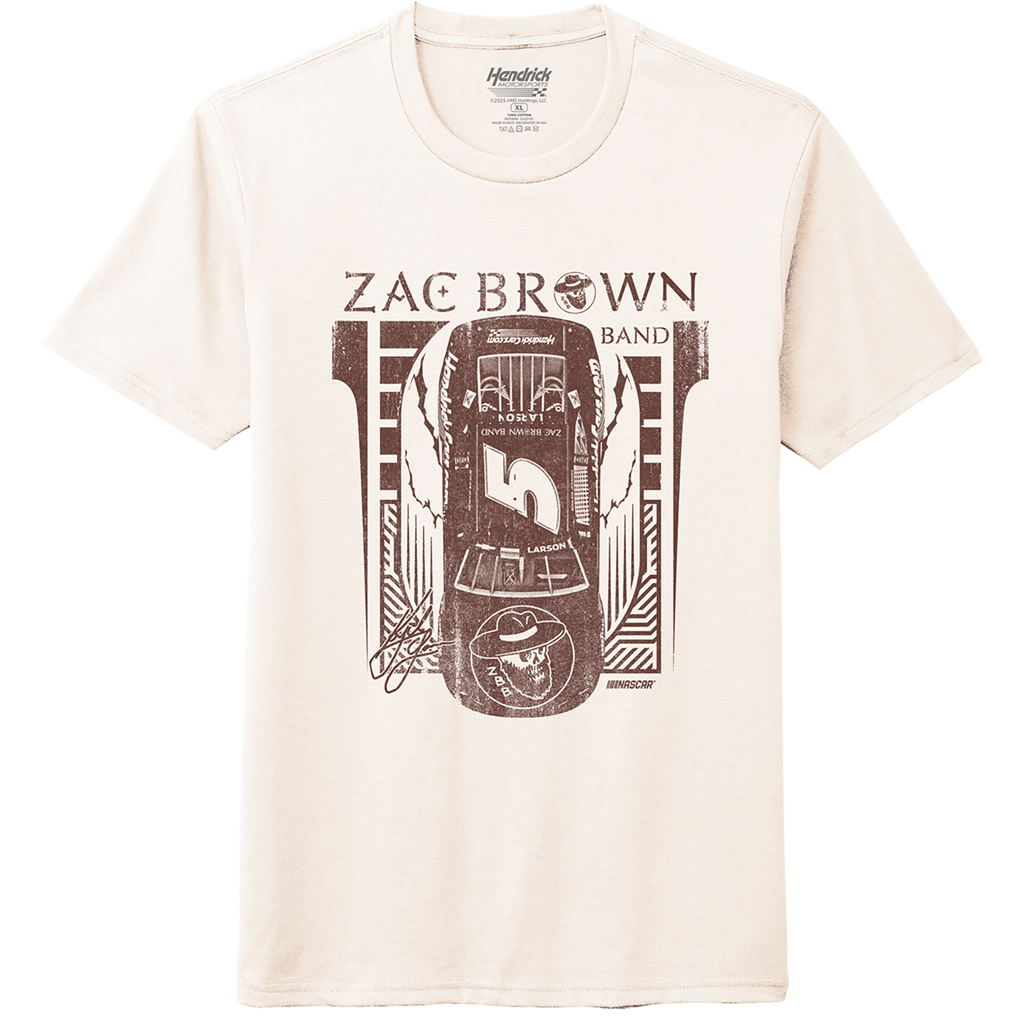 KL5 HendrickCars.Com Zac Brown Band Design- Adult Natural T-Shirt