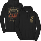 KL5 HendrickCars.Com Zac Brown Band Design- Adult Black Hooded Sweatshirt