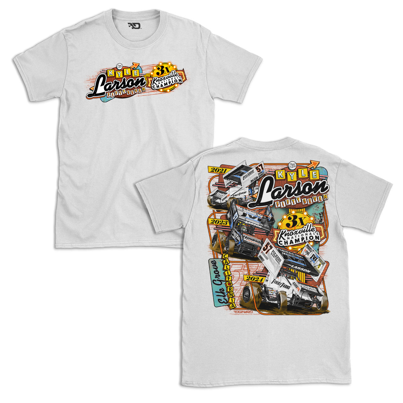 Winners' Row Design- Adult White T-Shirt