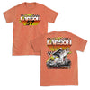 Checkers Design- Adult Heather Orange Softstyle T-Shirt