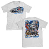 2023 2X Knoxville Nationals Champion Design- Adult White T-Shirt