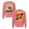 Pony Up Design- Adult Pigment Pink Crewneck Sweatshirt