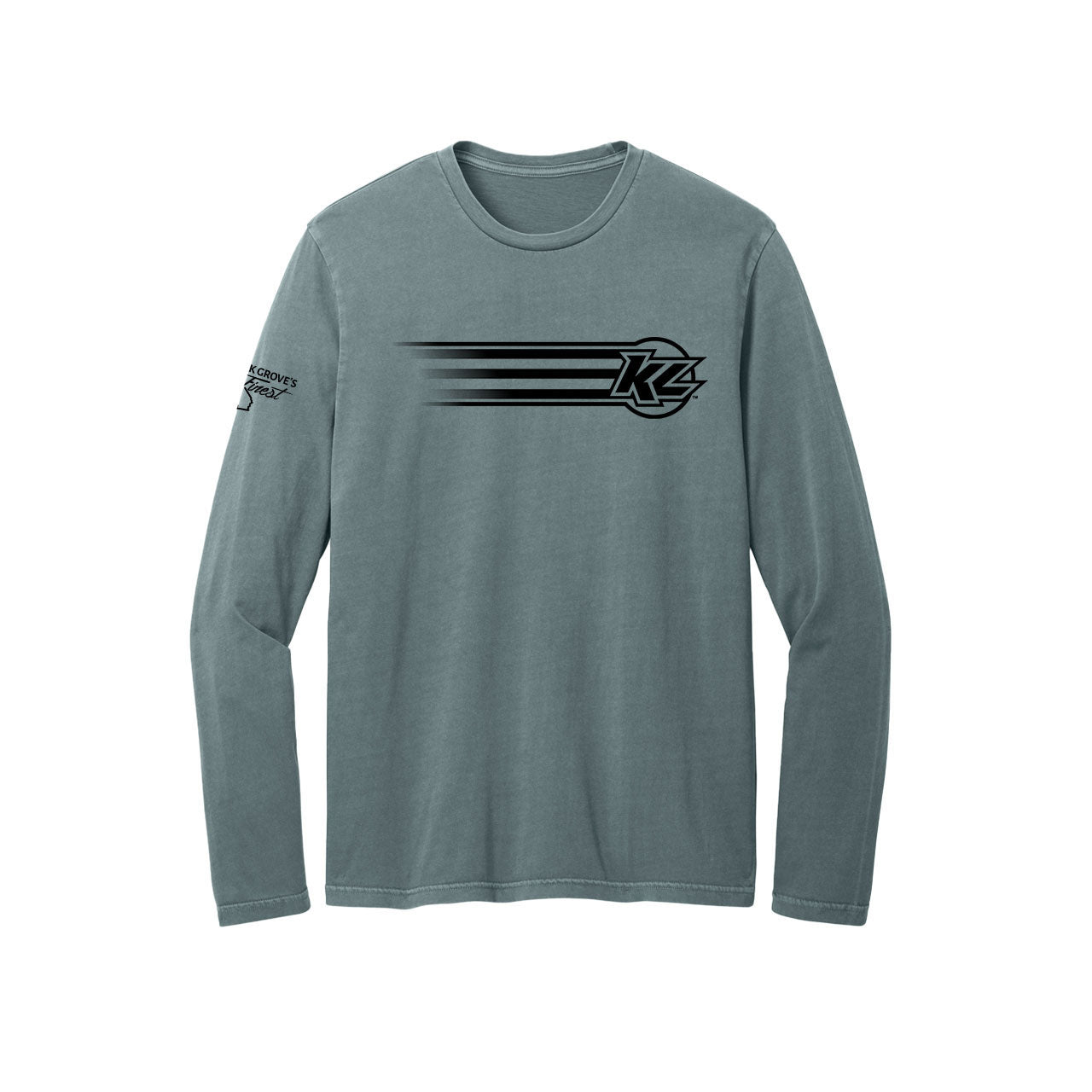 KL Legacy Lifestyle Design- Adult Deep Steel Blue Long Sleeve T-Shirt