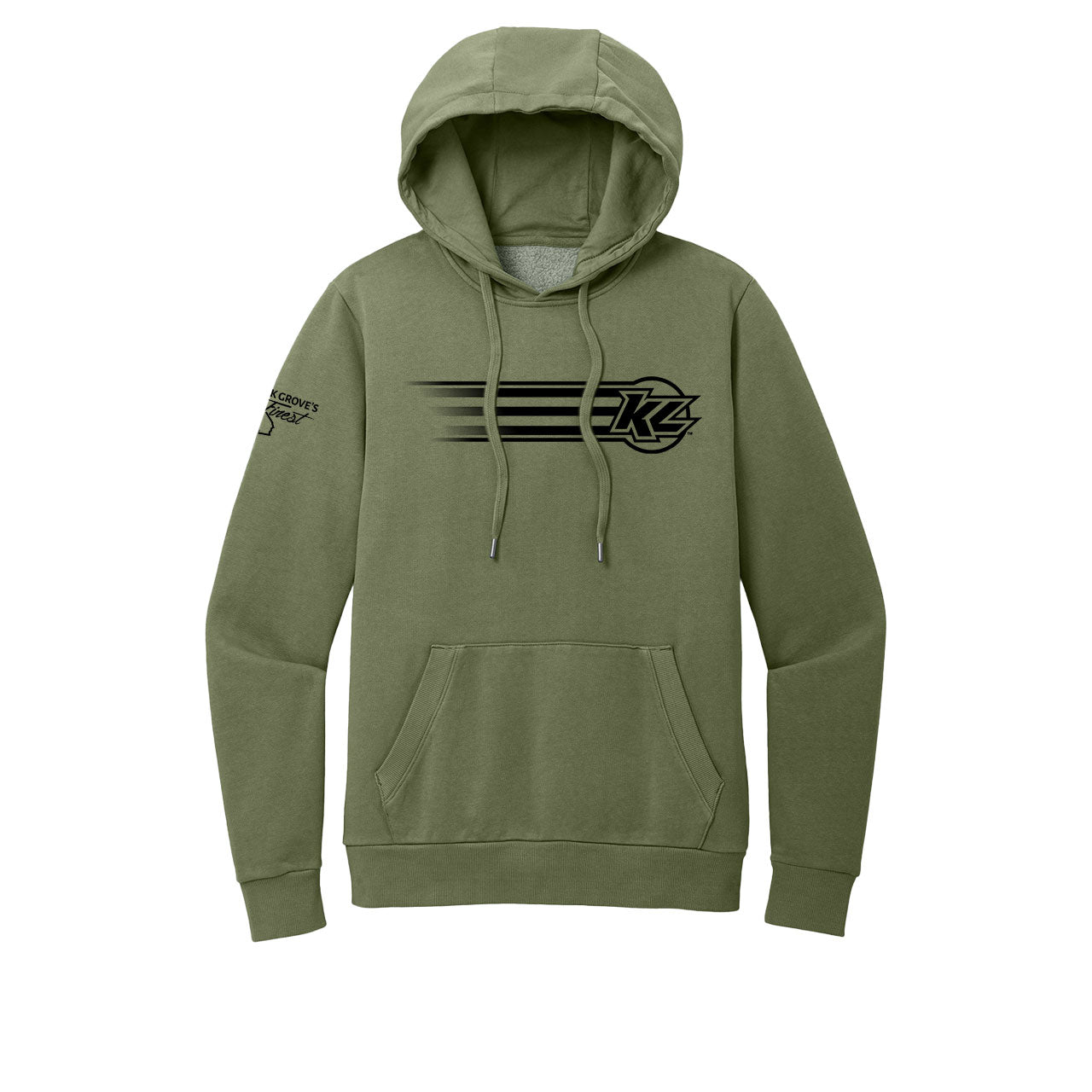 KL Legacy Lifestyle Design- Adult Olive Drab Green Hooded Sweatshirt