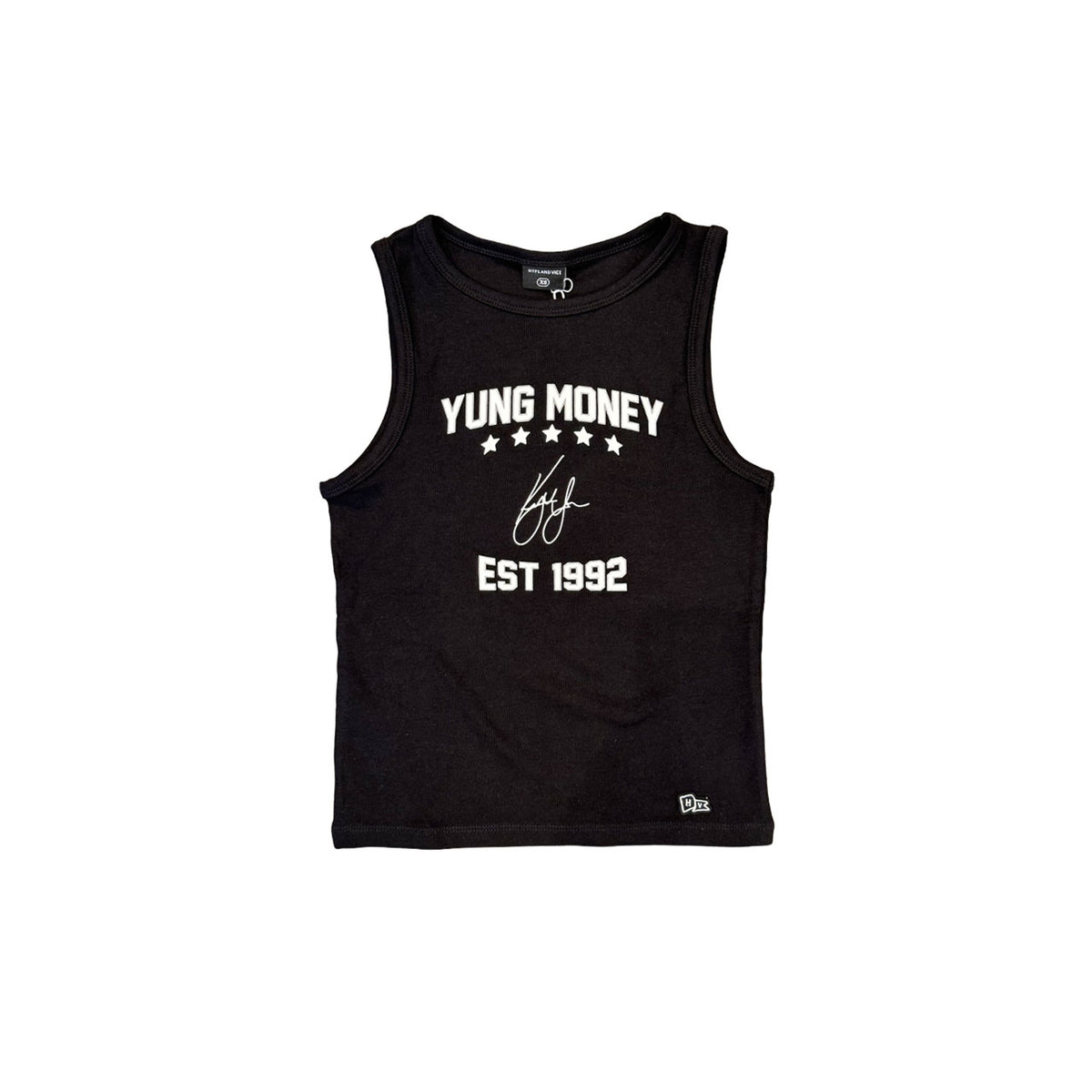Yung Money Stars Design- Adult Womens Black Tank