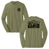Locked In Lifestyle Design- Adult Military Green Frost Long Sleeve Softstyle T-Shirt