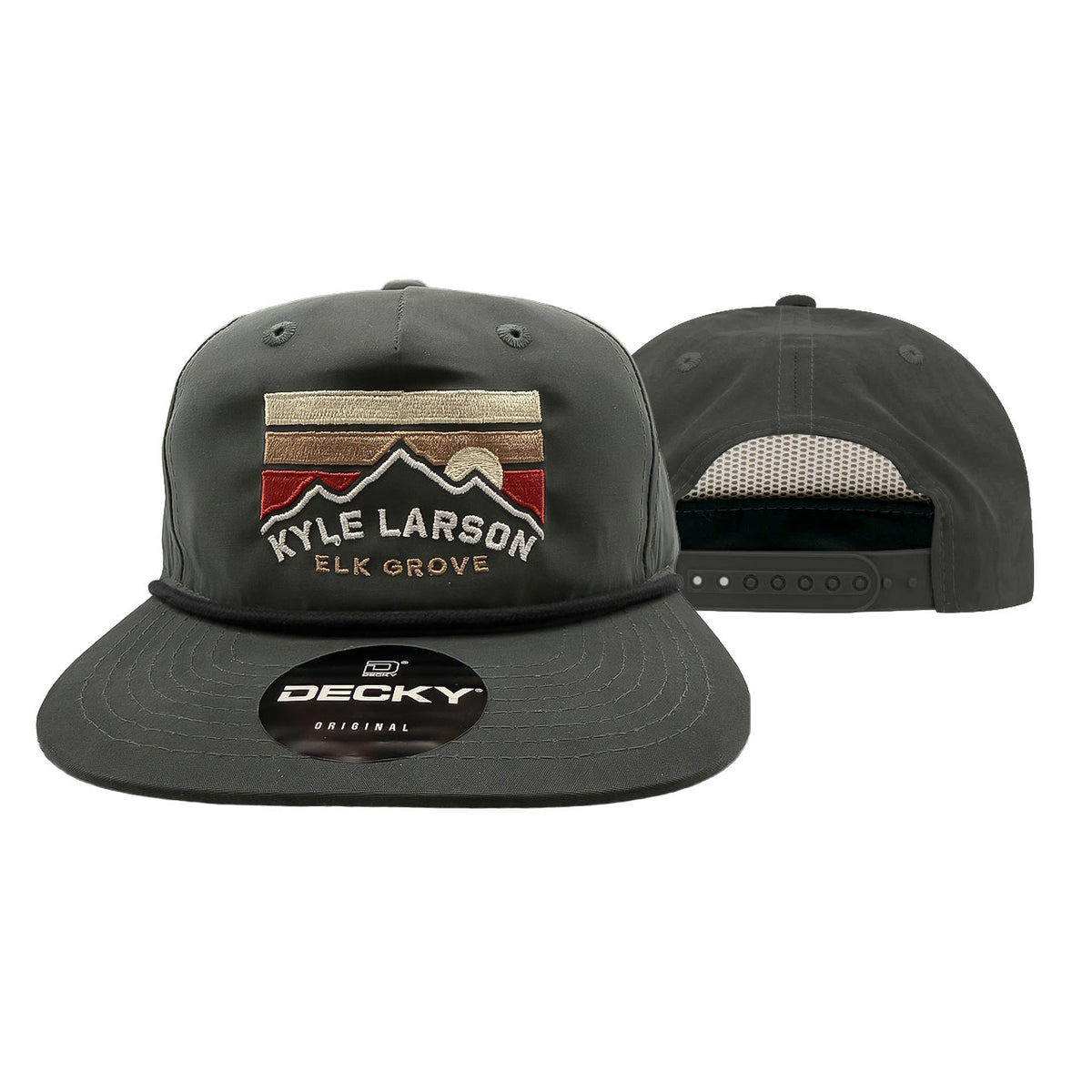 KL Mountain Design- Adult Charcoal/Black Rope Hat – Shop Kyle Larson