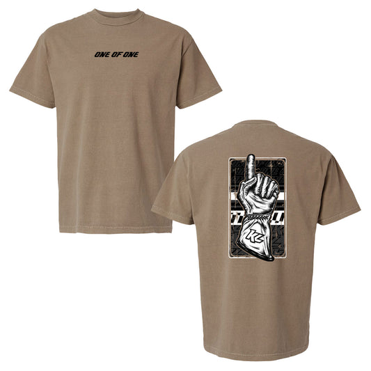 One of One Lifestyle Design- Adult Faded Brown T-Shirt