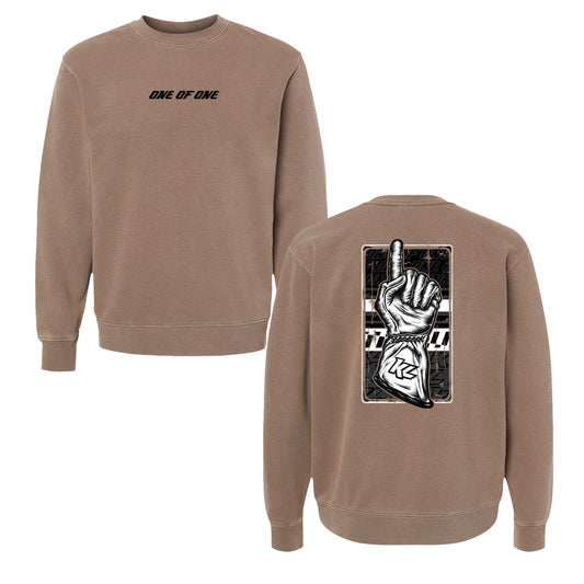 One of One Lifestyle Design- Adult Pigment Clay Crewneck Sweatshirt