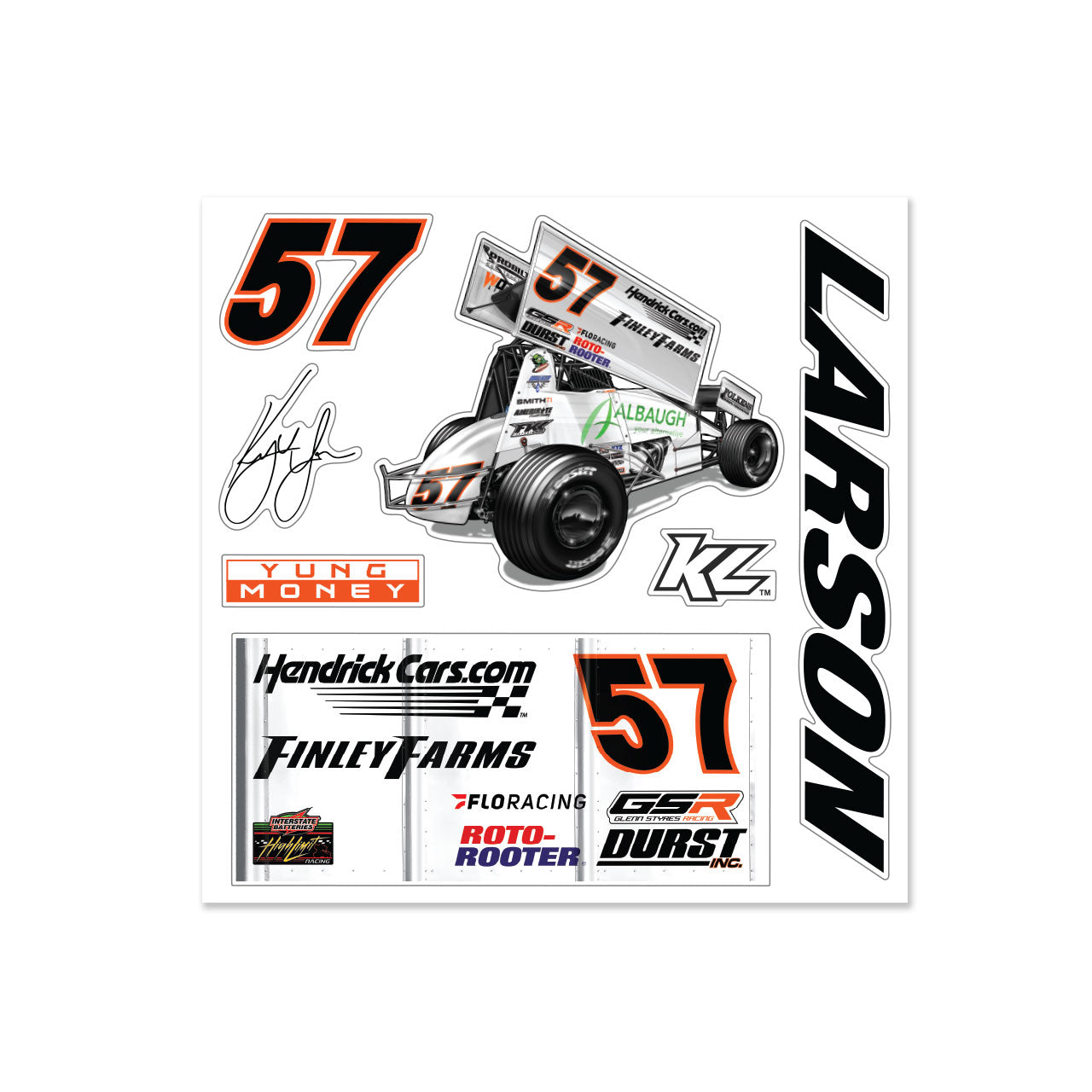 KL 57 Pedal Down Decal Sheet