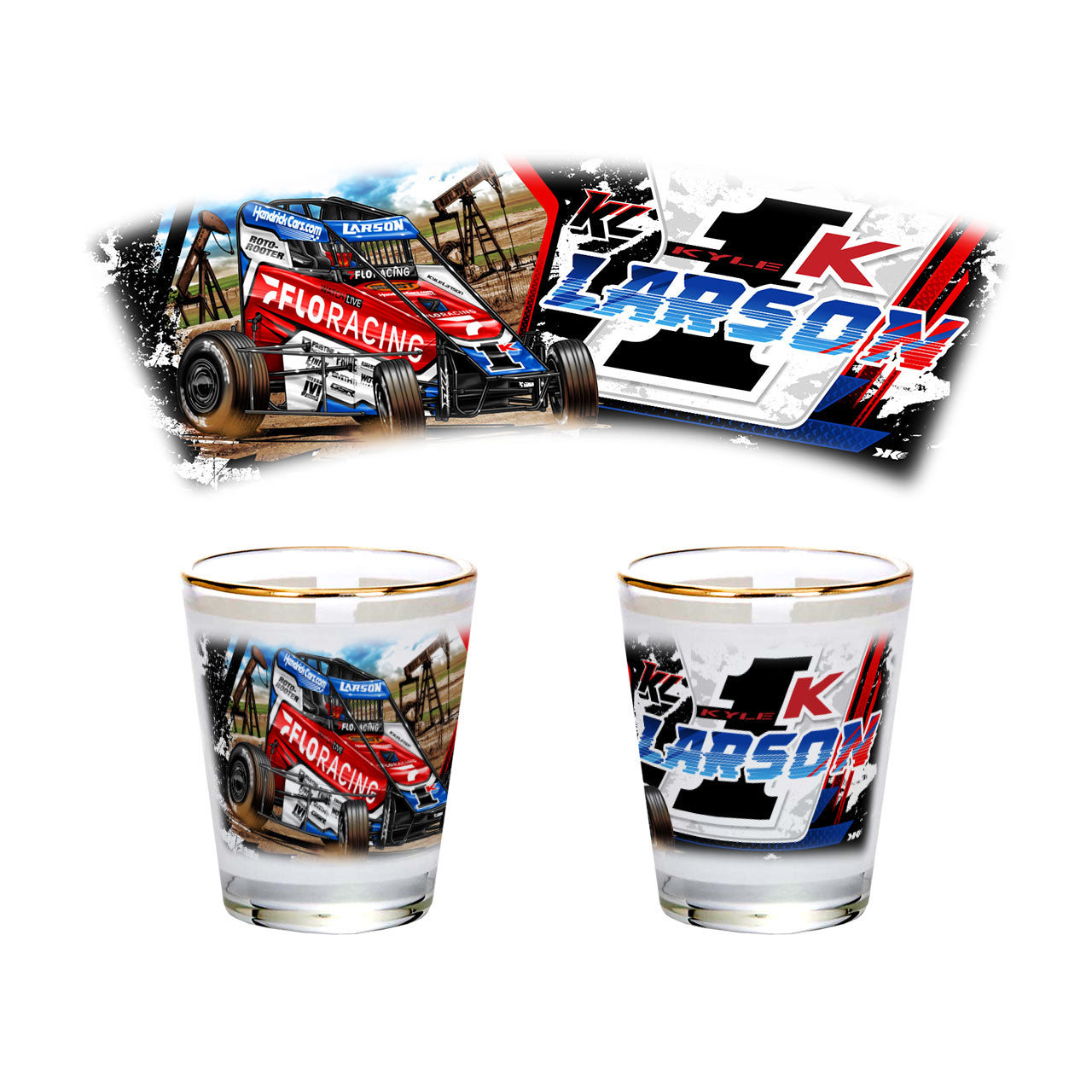 2025 Chili Bowl Pole Dash Design- Shot Glass