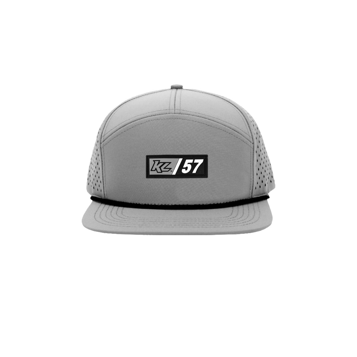 KL/57 Cut It Cante Patch Hat- Grey w/ Black Rope