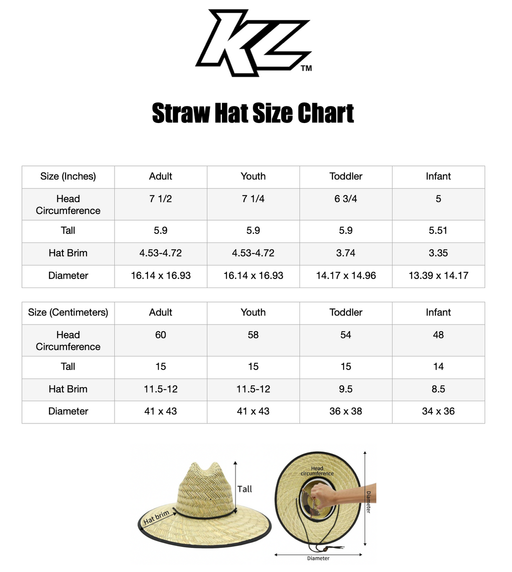 KL Straw PVC Patch Summer Hats