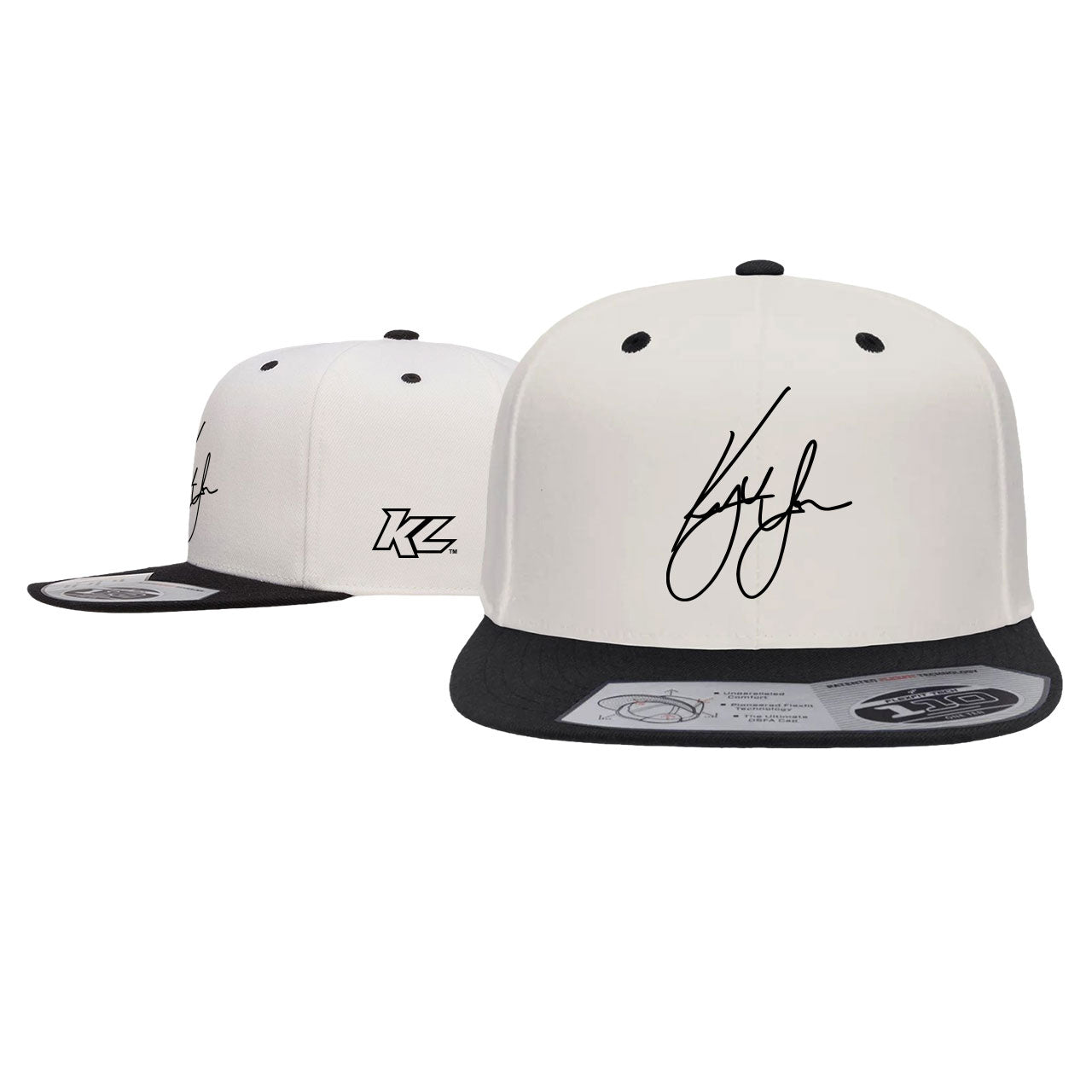 KL Signature Snapback Hat- Natural/Black