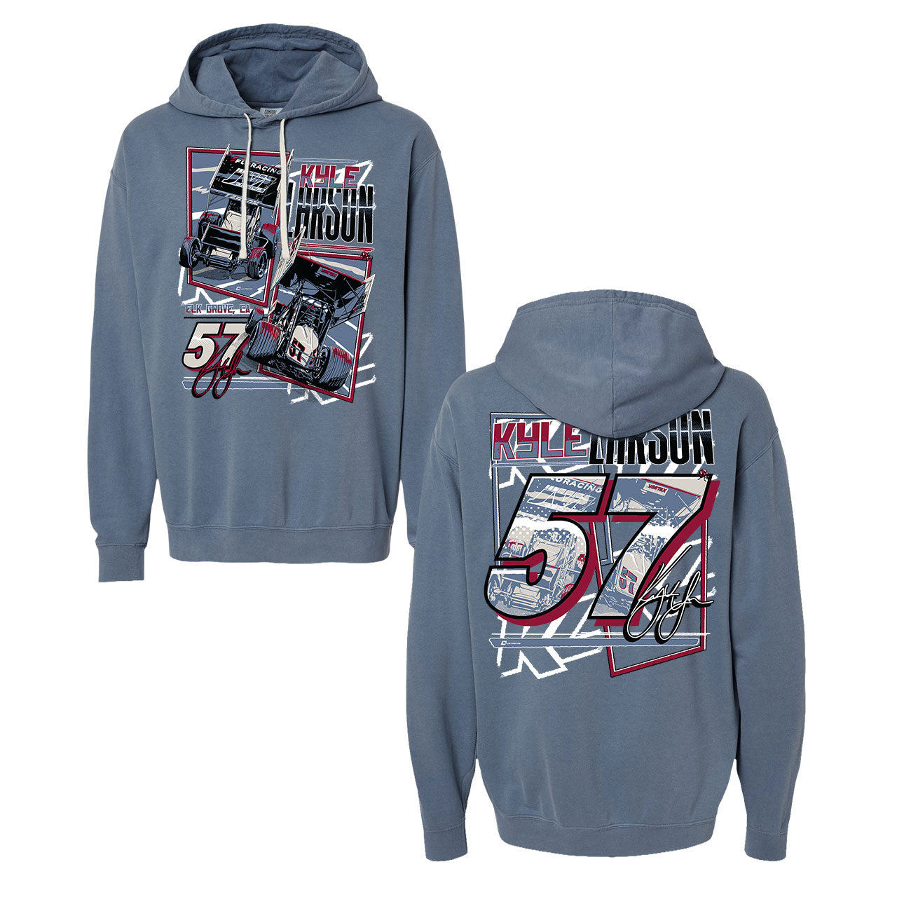 The Standard Design- Adult Blue Jean Hooded Sweatshirt