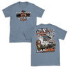 3X Knoxville Nationals Champion Design- Adult Faded Denim Blue T-Shirt