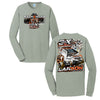 3X Knoxville Nationals Champion Design- Adult Dove Grey Long Sleeve T-Shirt