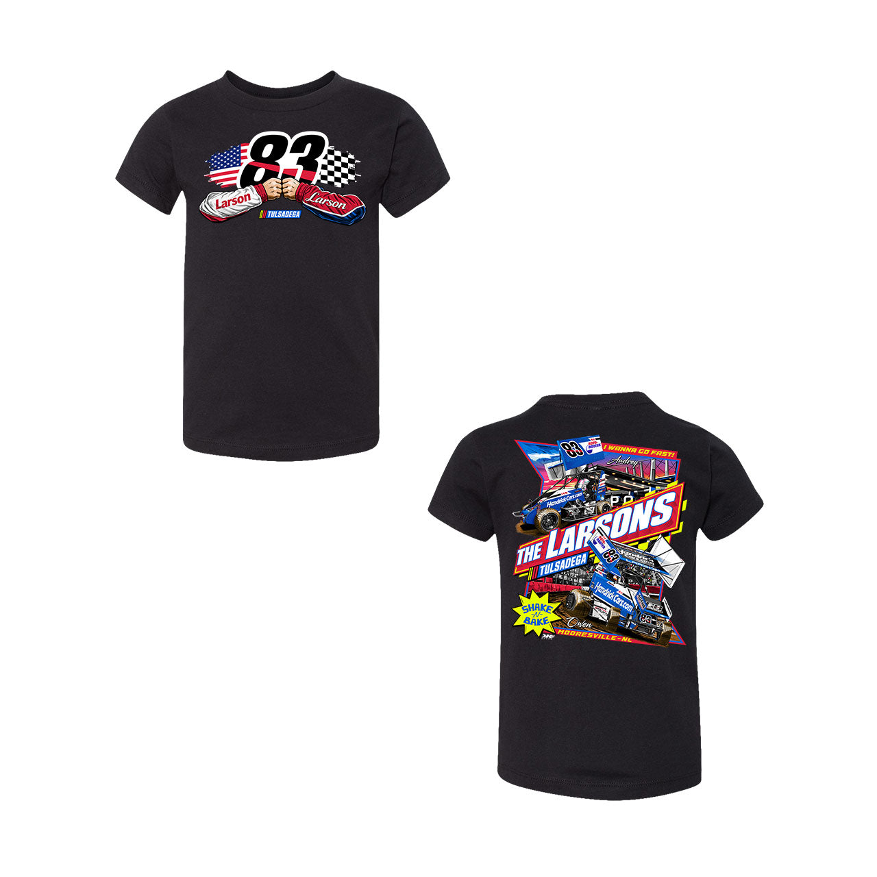 Tulsadega Shootout Design- Toddler Black T-Shirt