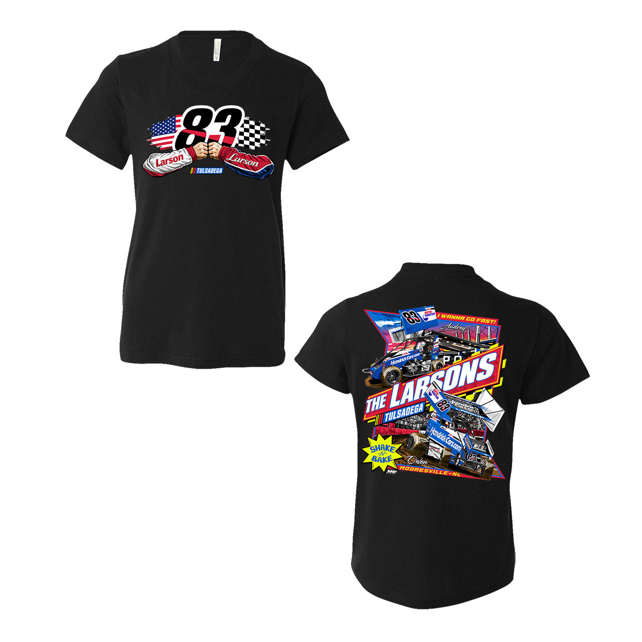 Tulsadega Shootout Design- Youth Black T-Shirt