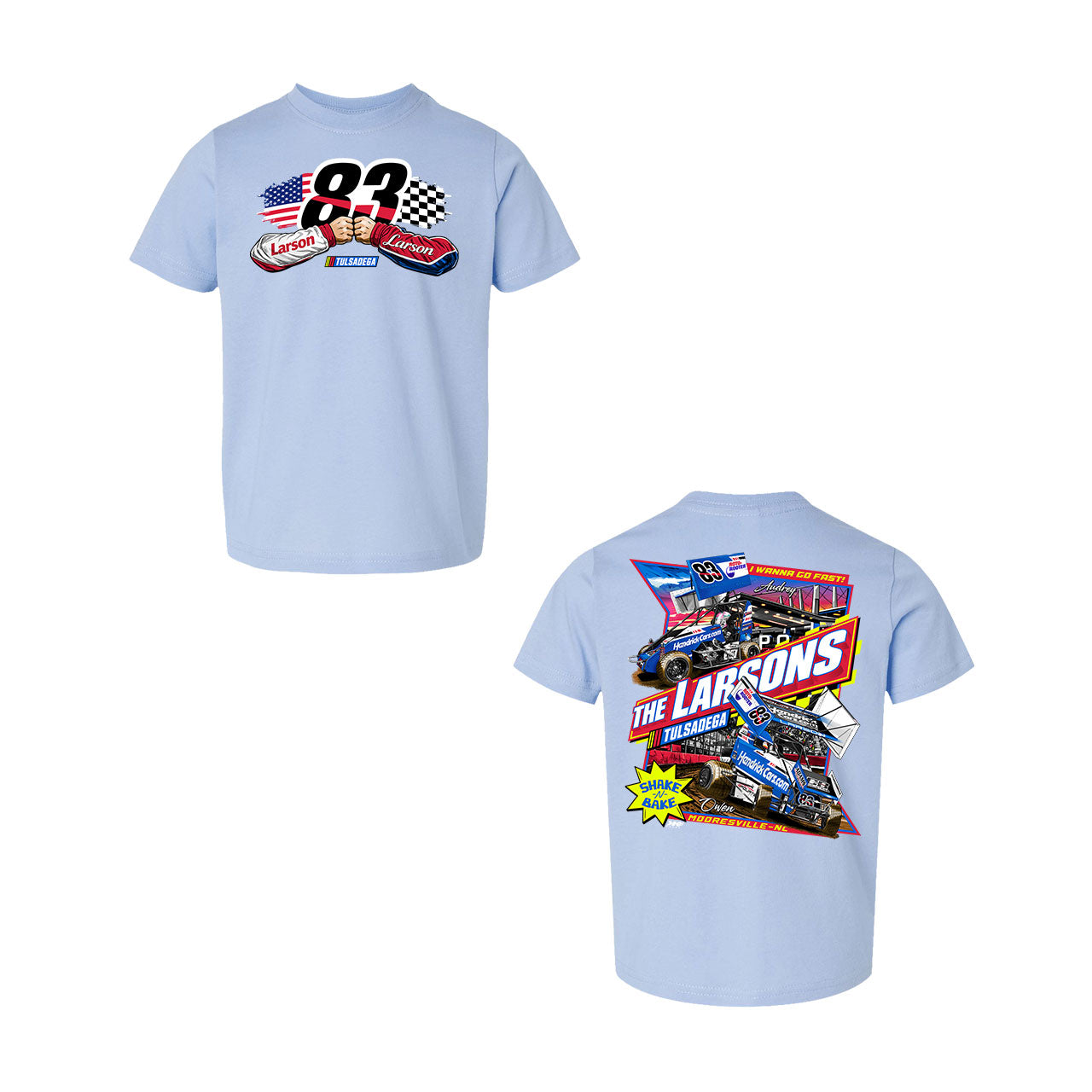 Tulsadega Shootout Design- Toddler Light Blue T-Shirt