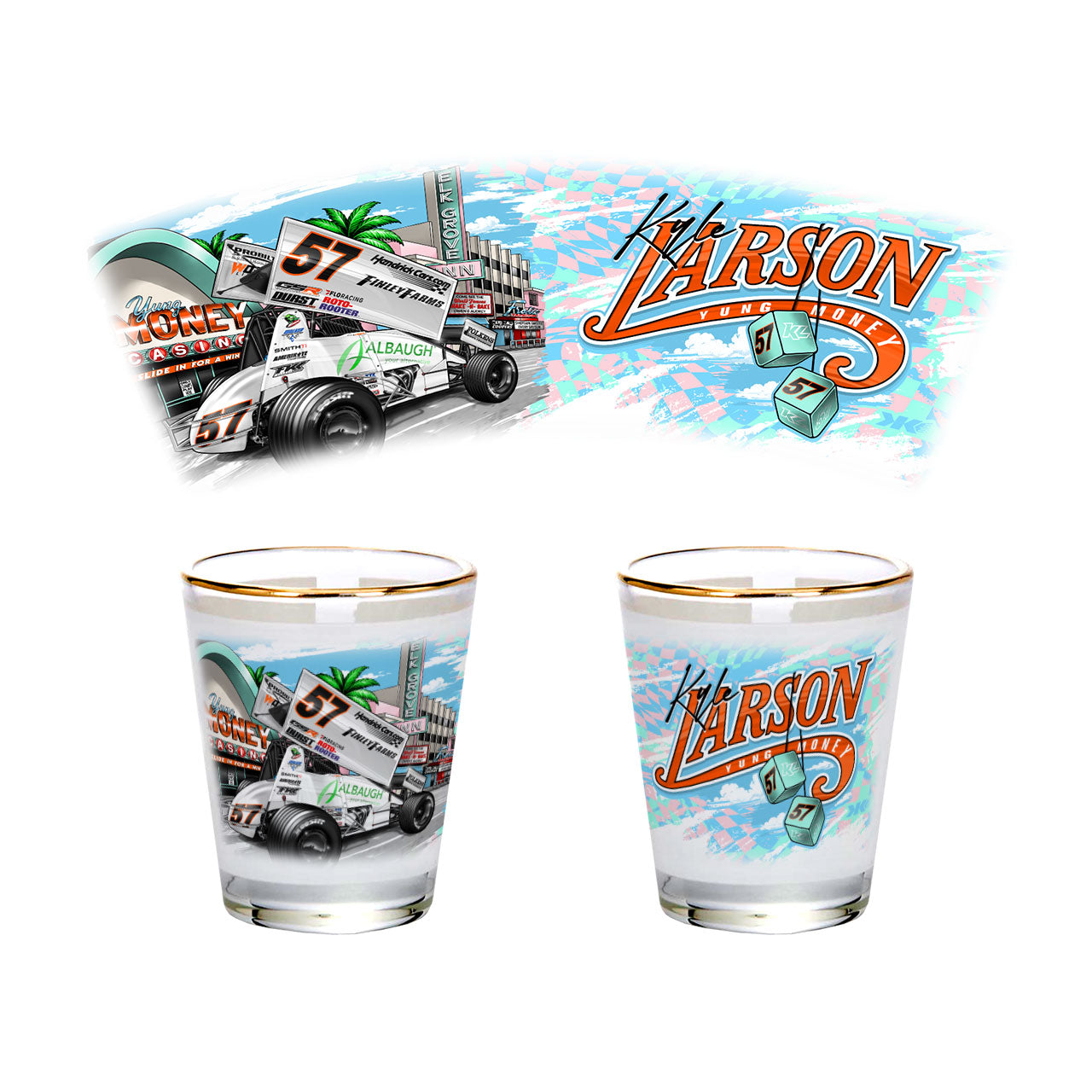 Slide in for a Win Design- Shot Glass