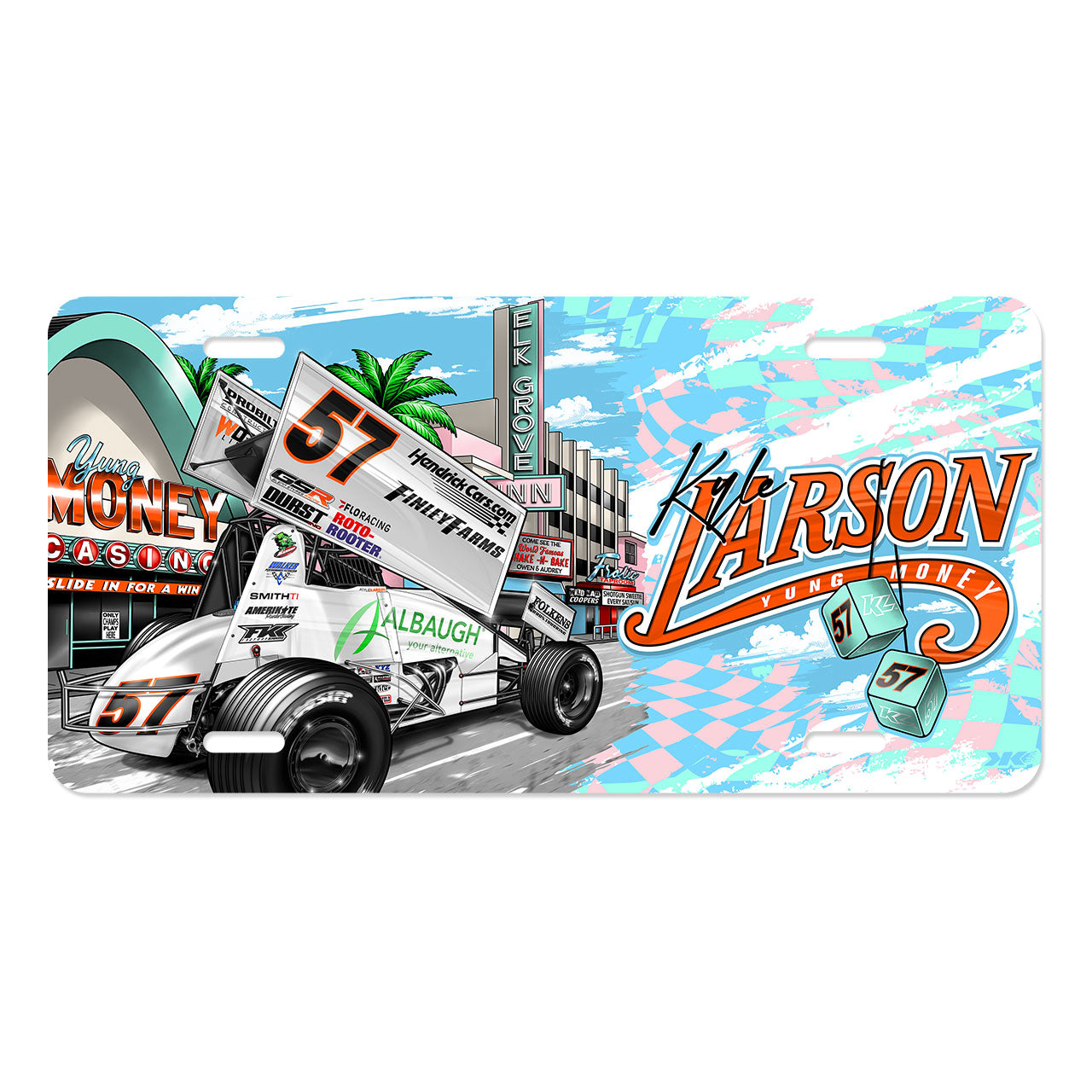 Slide in for a Win Design- License Plate