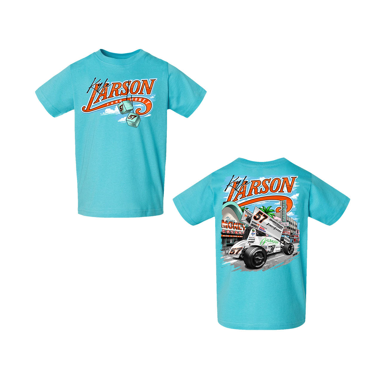 Slide in for a Win Design- Toddler Caribbean Blue T-Shirt