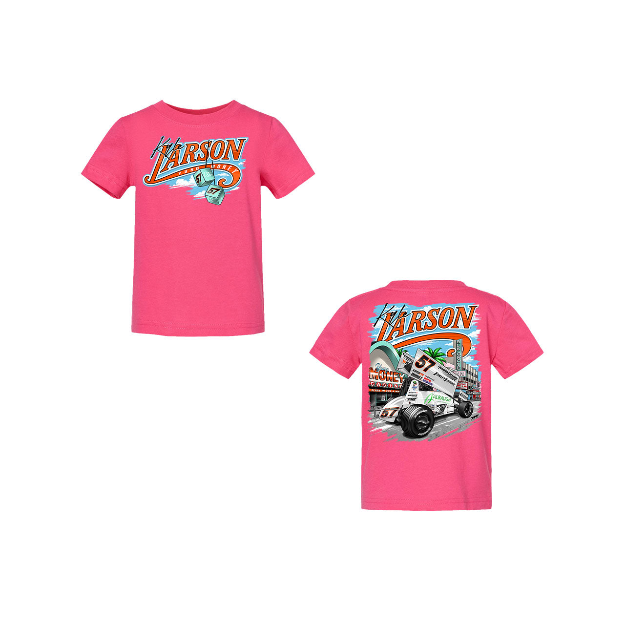 Slide in for a Win Design- Infant Hot Pink T-Shirt