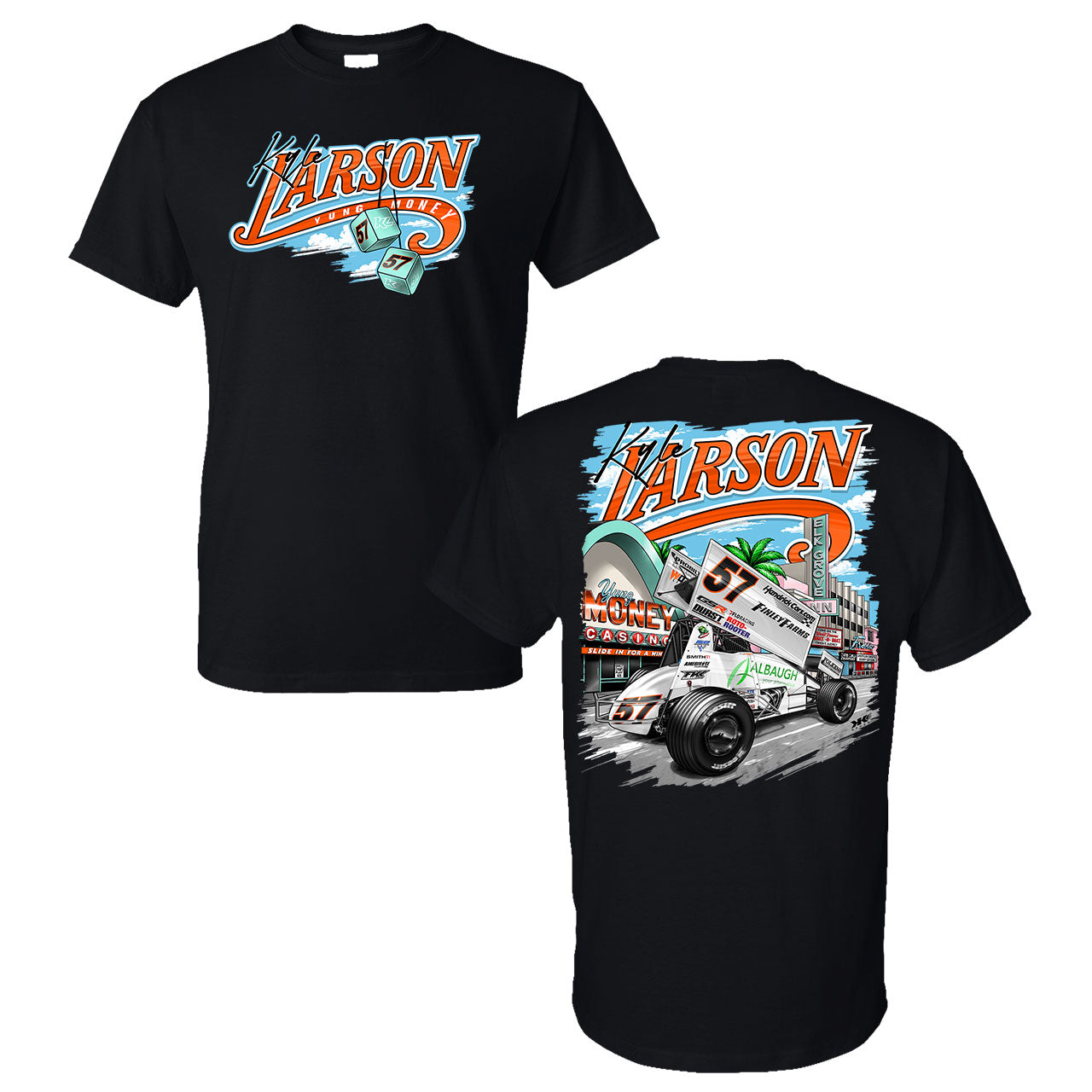 Slide in for a Win Design- Adult Black T-Shirt