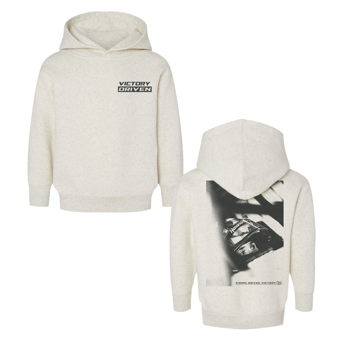 Victory Driven Design- Kids Natural Heather Hooded Sweatshirt