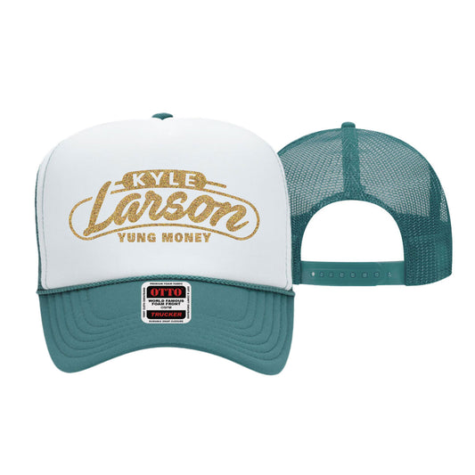 Knoxville Nationals Champion Crusade Design- Adult Jade/White Trucker Snapback Hat