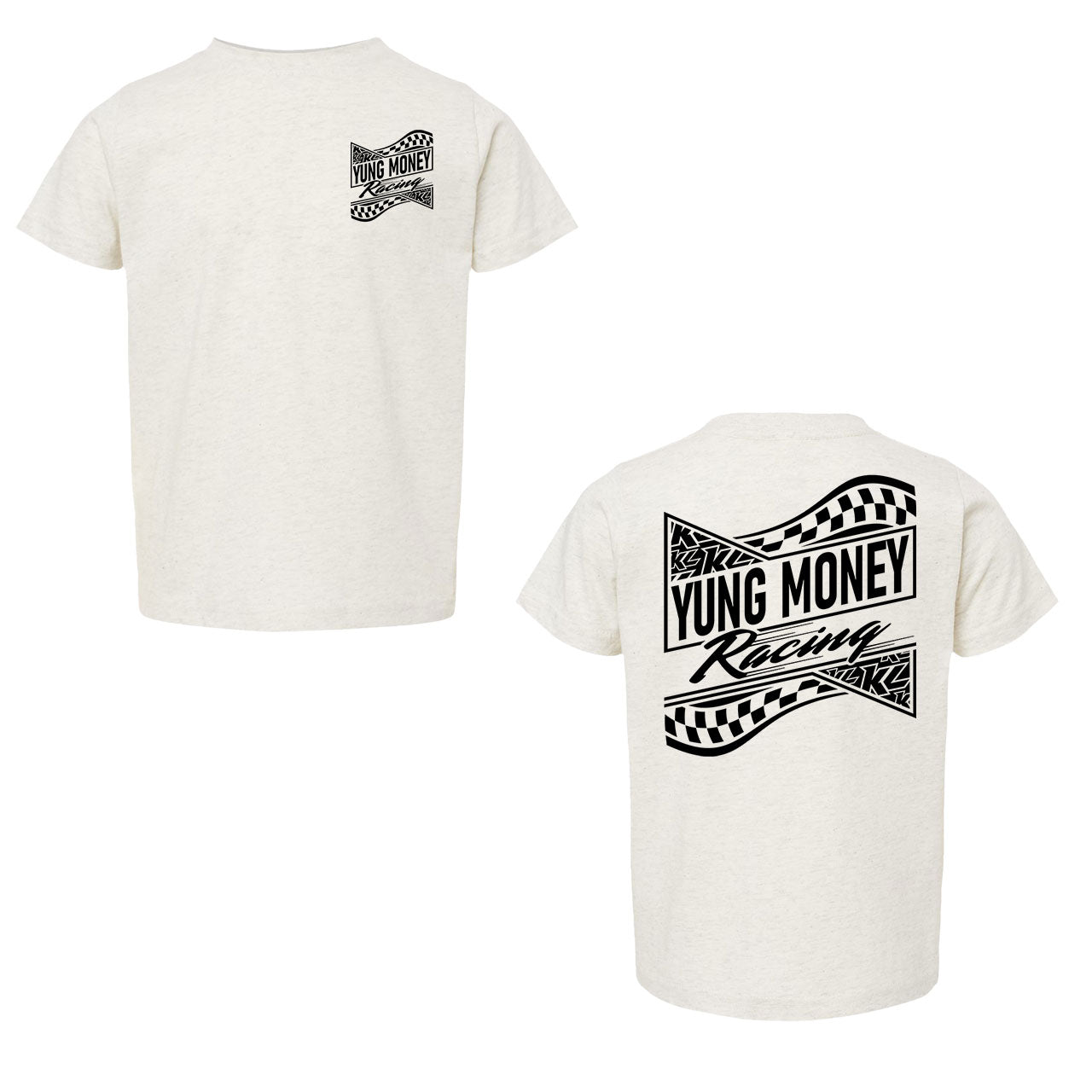 Yung Money Racing Kids Design- Toddler Natural Heather T-Shirt