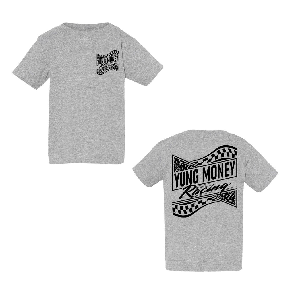Yung Money Racing Kids Design- Infant Heather Grey T-Shirt