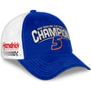 No. 5 2021 NASCAR Champion Design- Adult Women's Blue Adjustable Hat