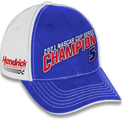 No. 5 2021 NASCAR Champion Design- Youth Blue Adjustable Hat