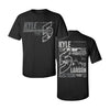 No. 5 Monotone Champ Design- Adult Black T-Shirt